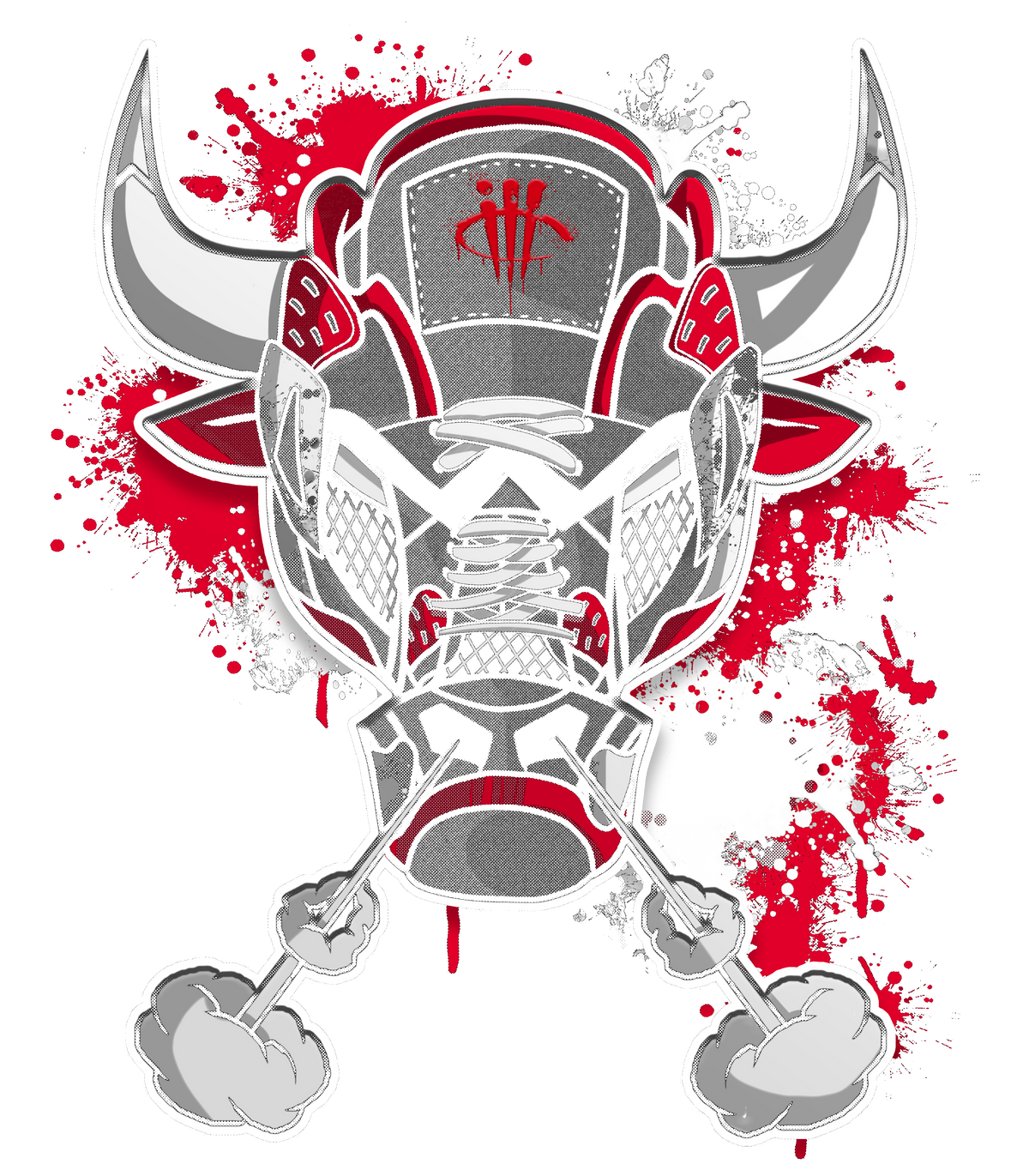 Air Jordan 4 Bred Matching T-Shirt Bull #4 product image 1