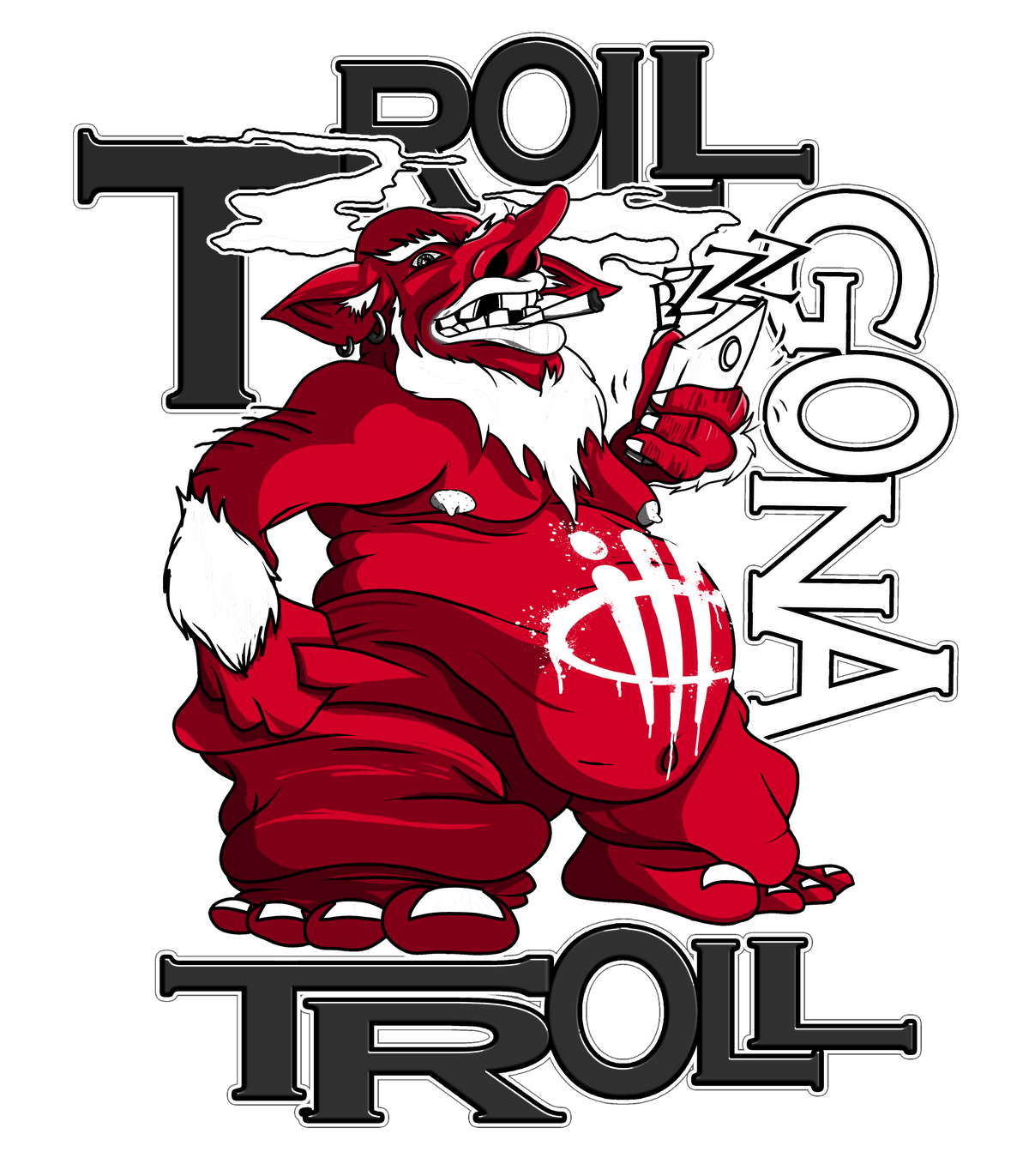 Air Jordan 4 Bred Matching T-Shirt Trollers Gona Troll product image 1