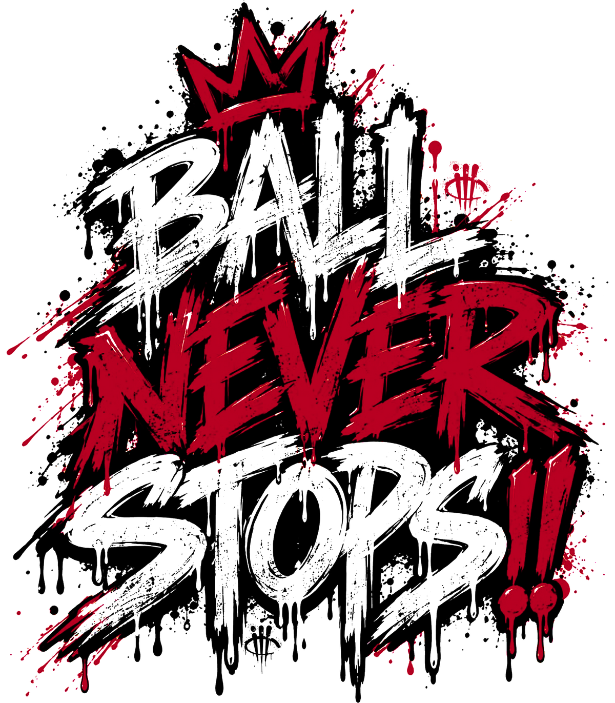 Air Jordan 4 Bred Matching T-Shirt Ball Never Stops product image 1