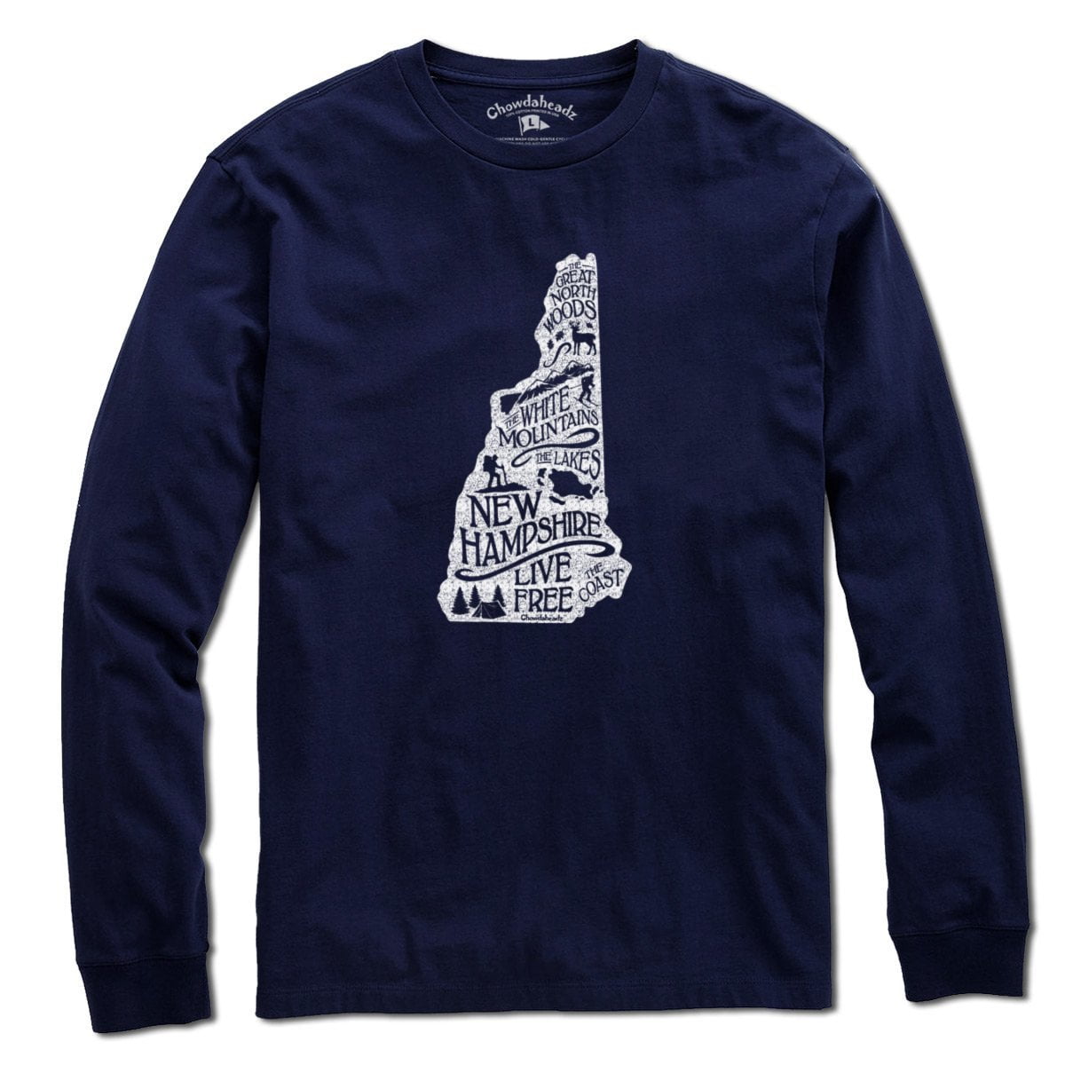 Live Free New Hampshire State T-Shirt product image 3