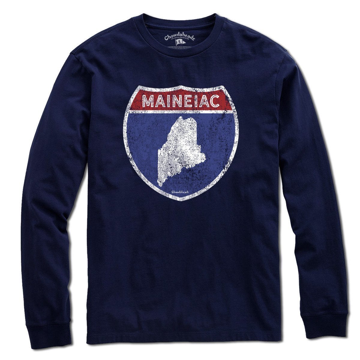Maineiac Highway Sign T-Shirt product image 3