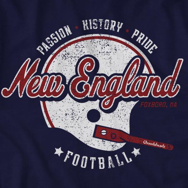 New England Football Passion History Pride T-Shirt product image 2
