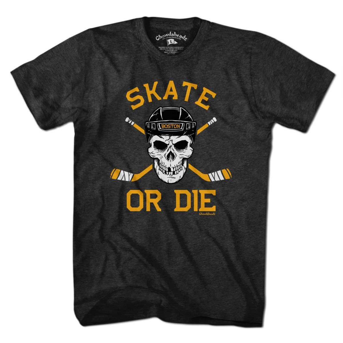 Skate or Die Boston Hockey Fan T-Shirt product image 1