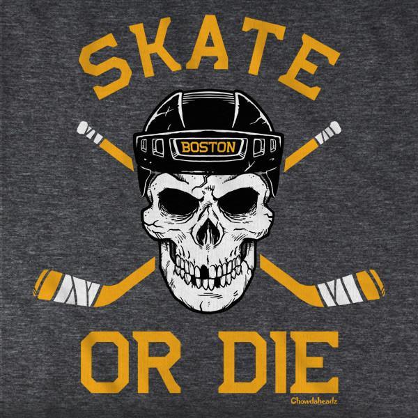 Skate or Die Boston Hockey Fan T-Shirt product image 2