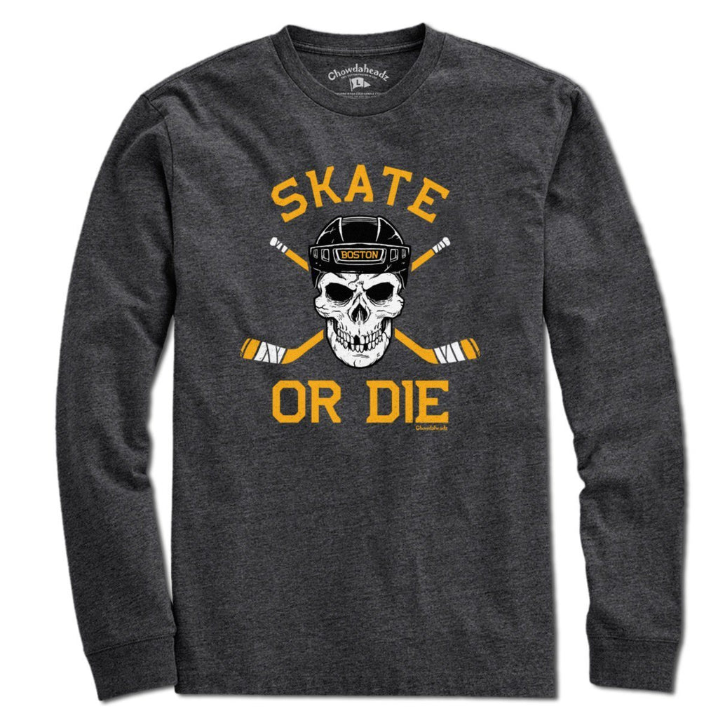 Skate or Die Boston Hockey Fan T-Shirt product image 3