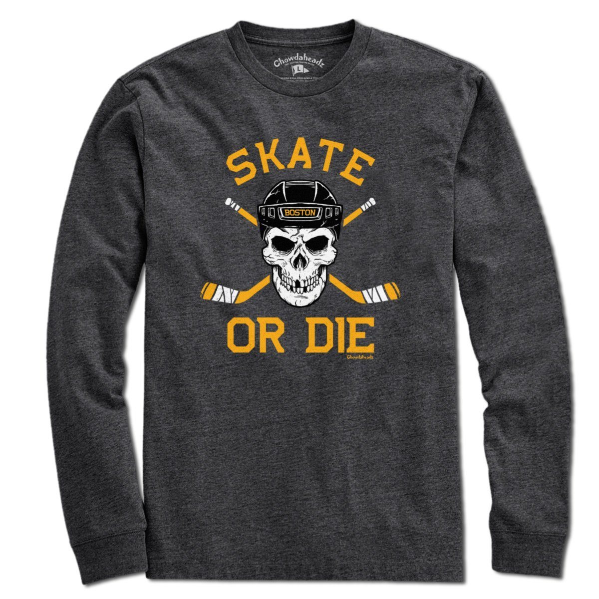 Skate or Die Boston Hockey Fan T-Shirt product image 3