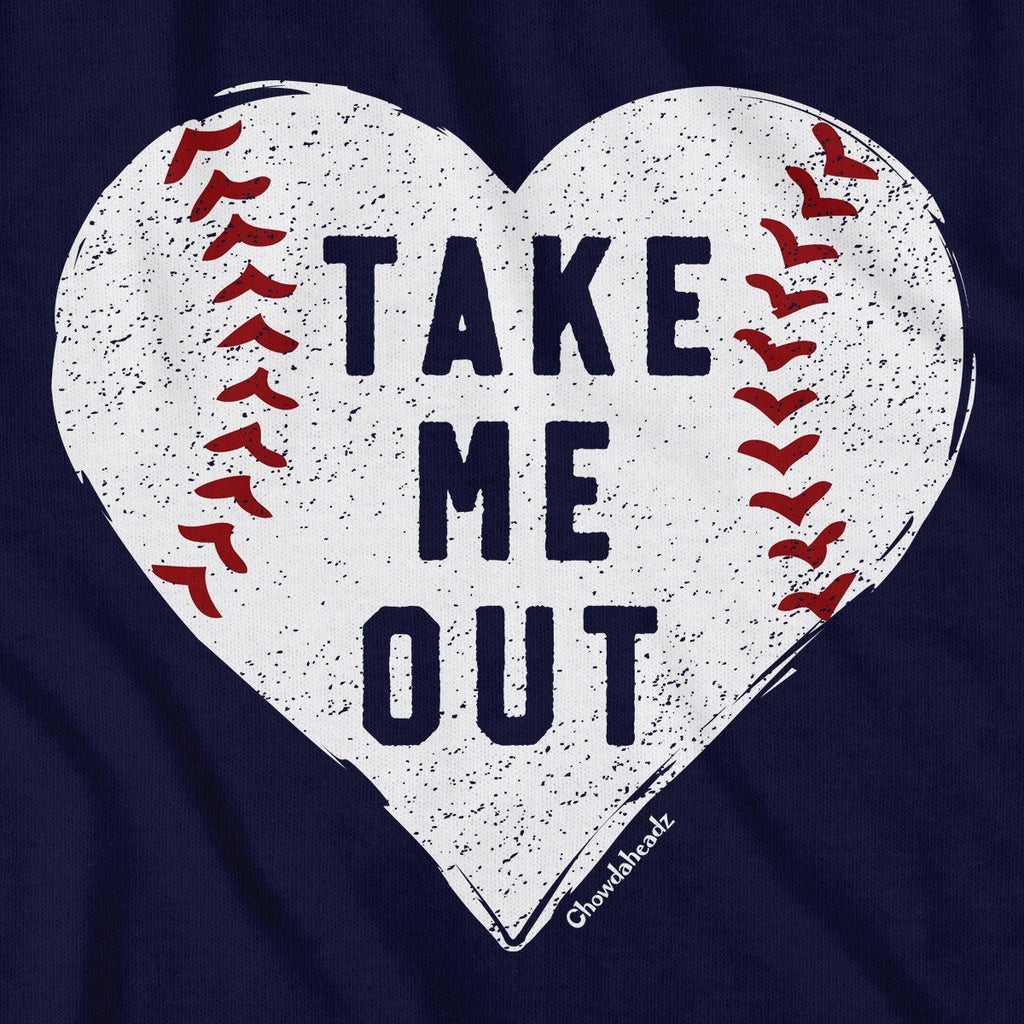 Take Me Out Baseball Heart T-Shirt product image 2