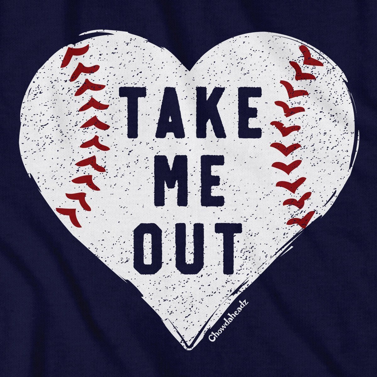 Take Me Out Baseball Heart T-Shirt product image 2