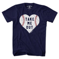 Take Me Out Baseball Heart T-Shirt product image 1