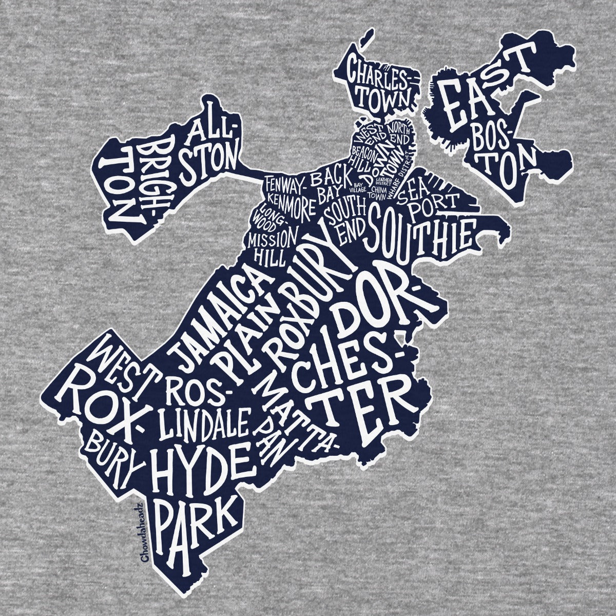 Boston Neighborhoods T-Shirt product image 4
