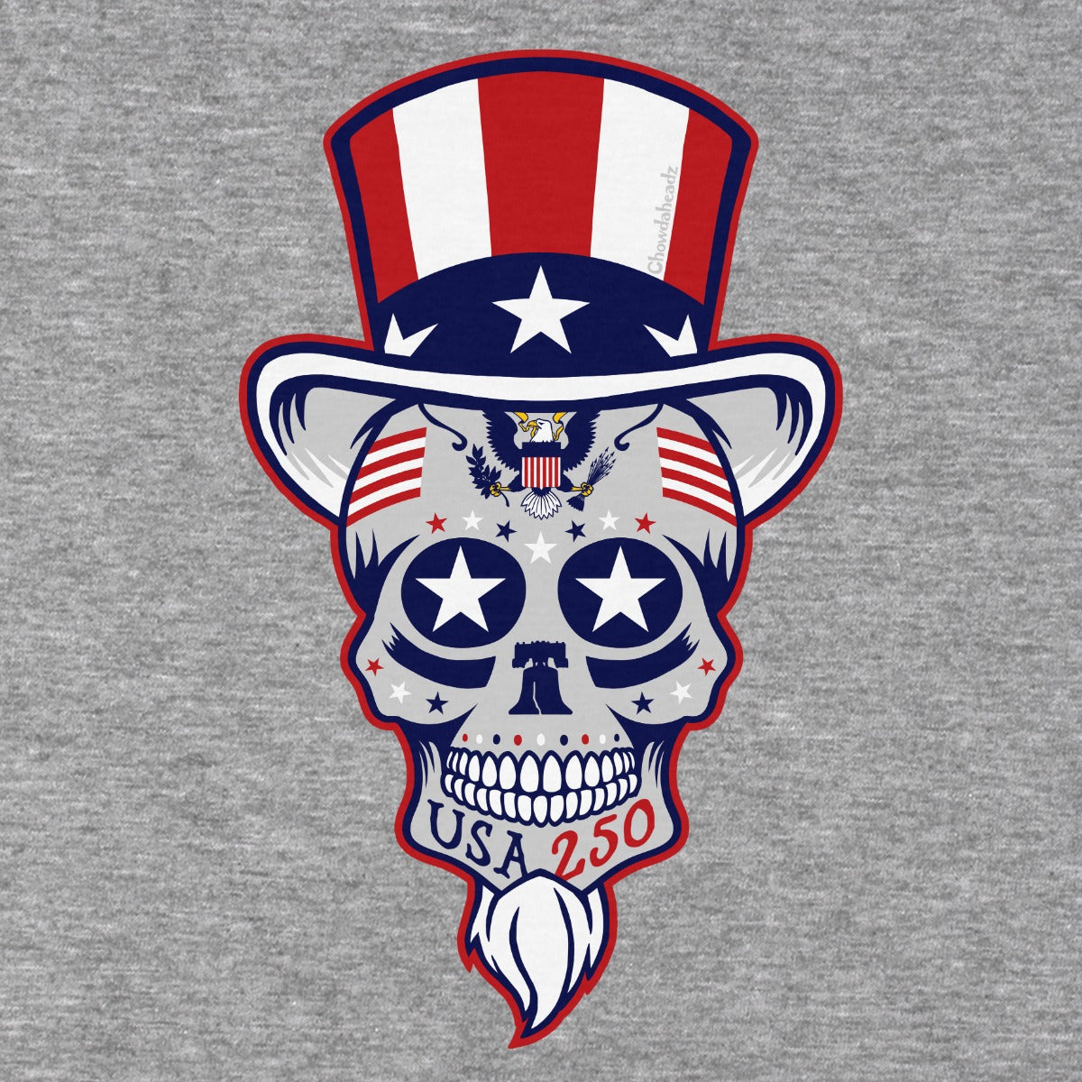 Uncle Sam Patriotic Dead Head Hoodie product image 2