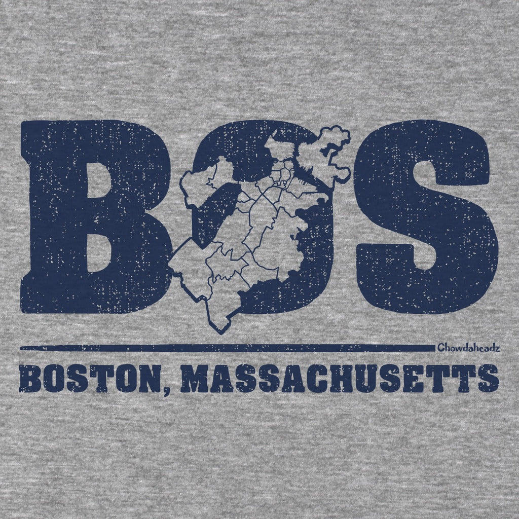 BOS Boston Neighborhoods Map Hoodie product image 2
