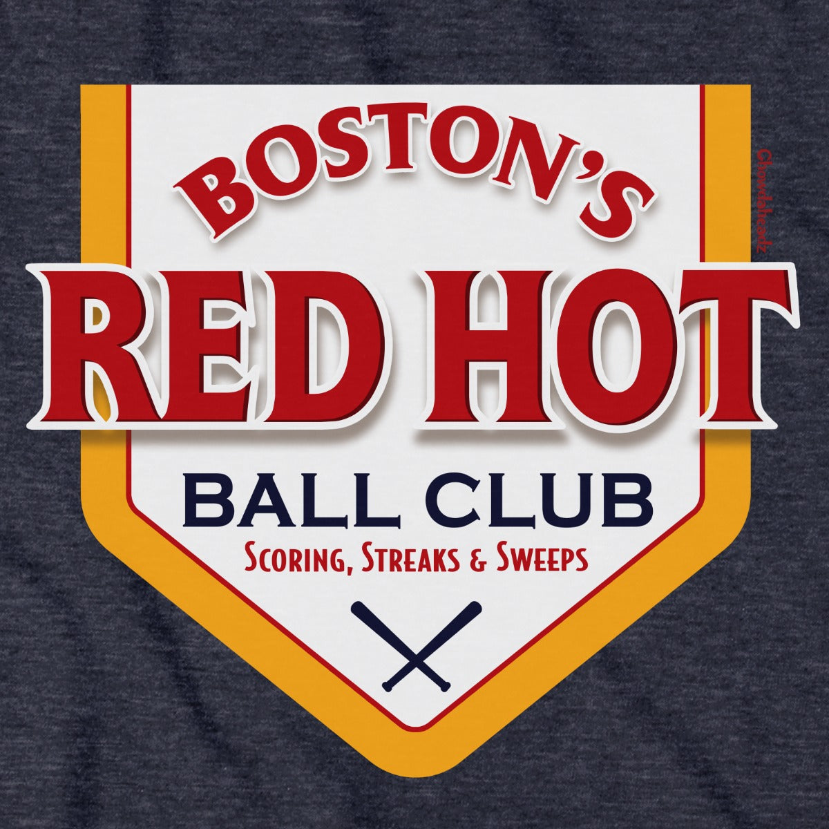 Boston's Red Hot Baseball Label T-Shirt product image 6