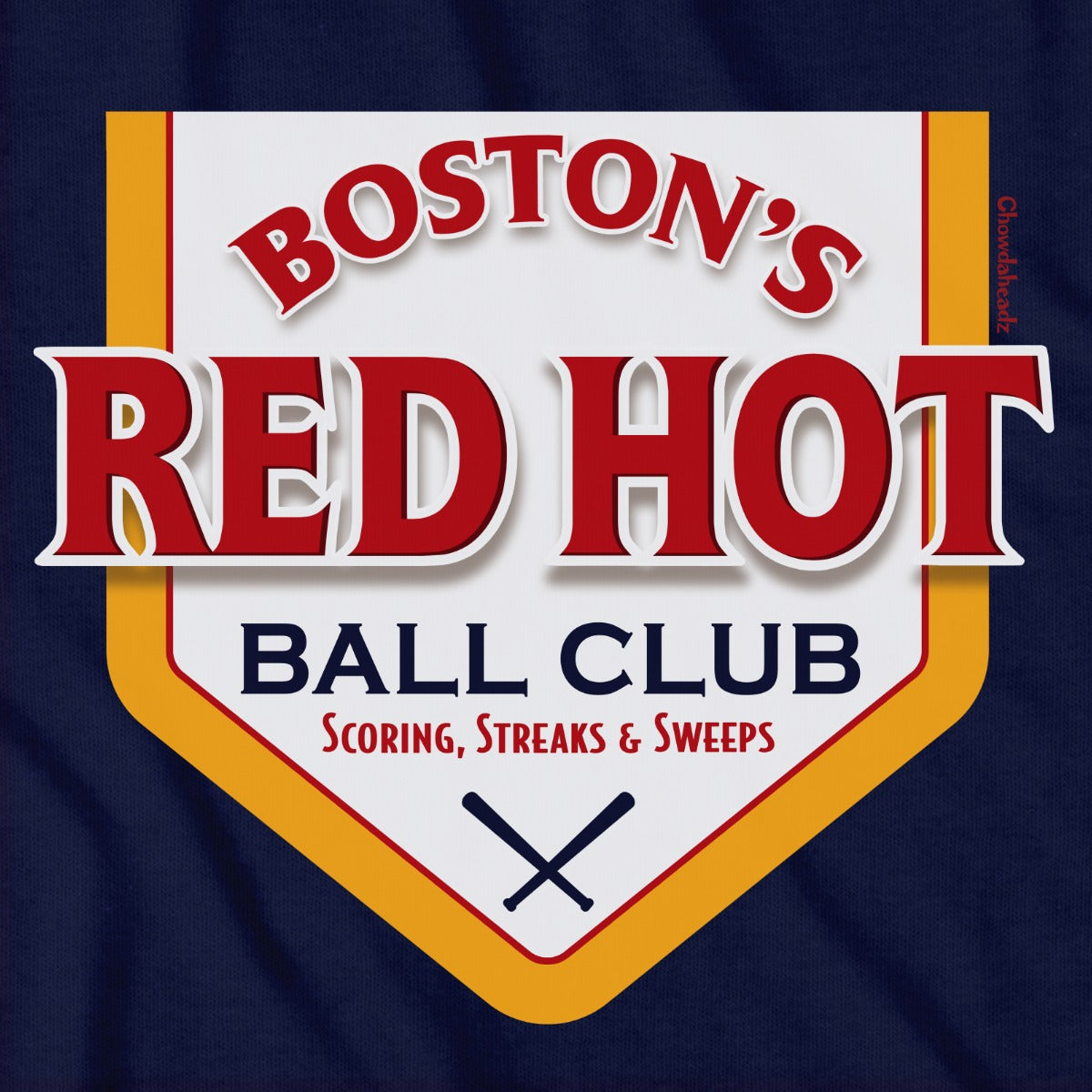 Boston's Red Hot Baseball Label T-Shirt product image 2